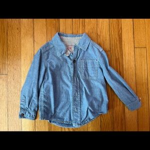 Boy Denim Button Down Shirt